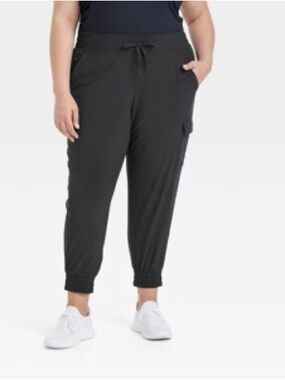 all in motion OLIVE GREEN Plus-Size Jogger Pants with Drawstring XXL